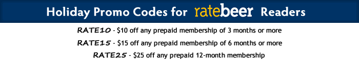 Holiday Promo Codes for RateBeer.com Readers