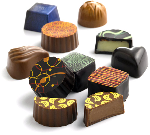 decorated chocolates